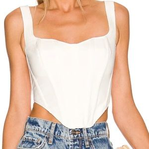 Fitted Corset Bustier in Orchid White size XS